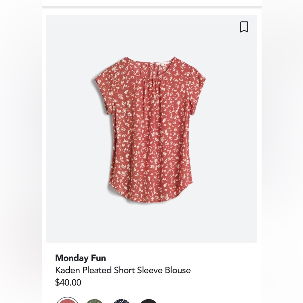 Never worn. Really nice light blouse Size small.